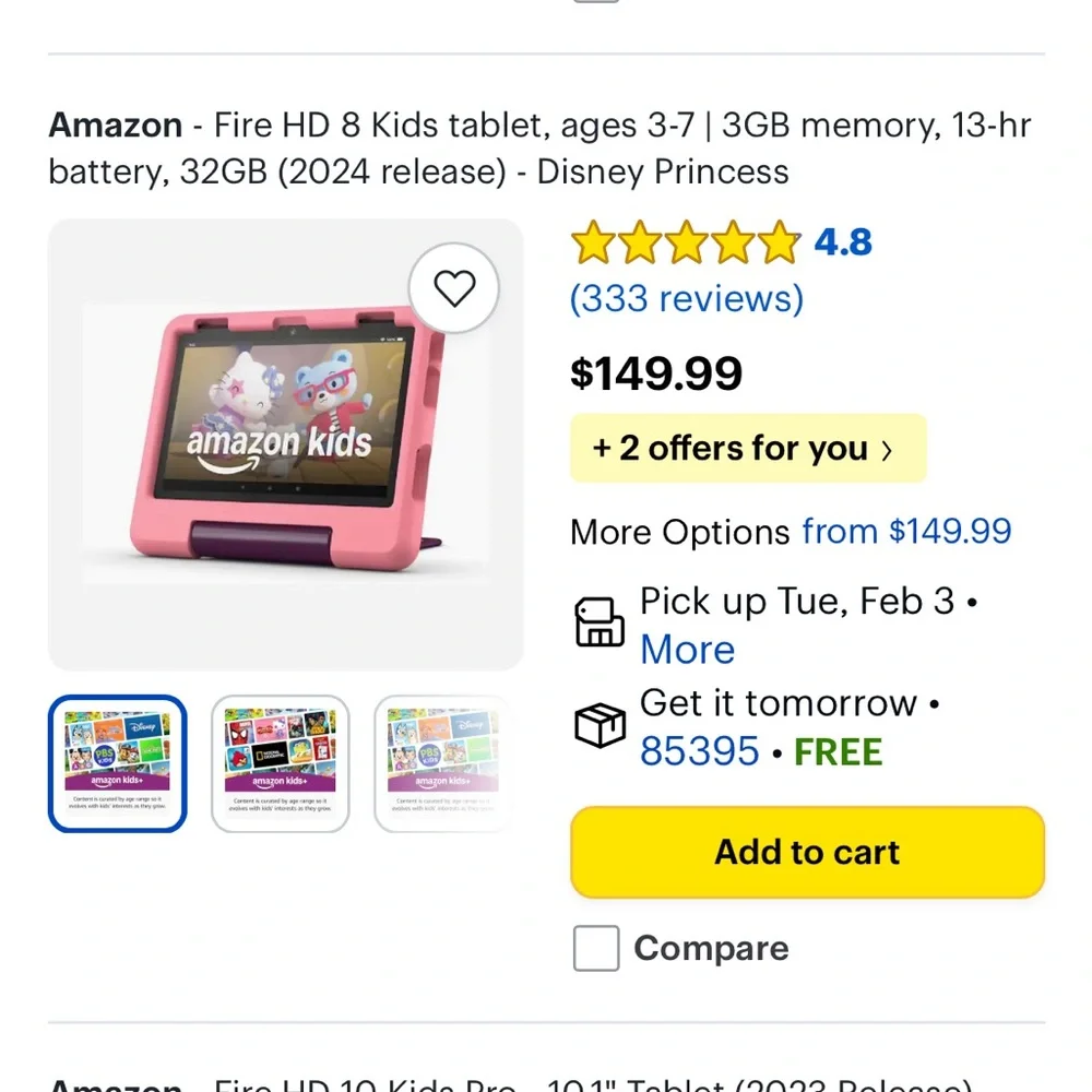Disney Pink Tablet Case with Princess Design